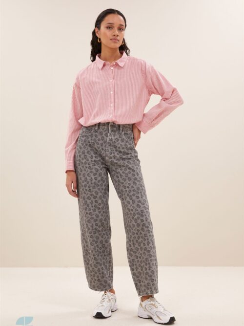 By-Bar Lew grey cheetah pants