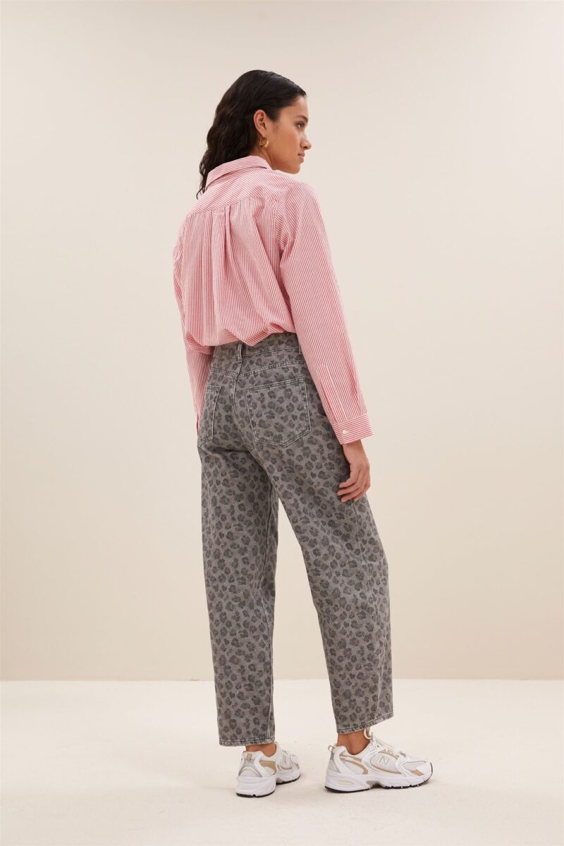 By-Bar Lew grey cheetah pants
