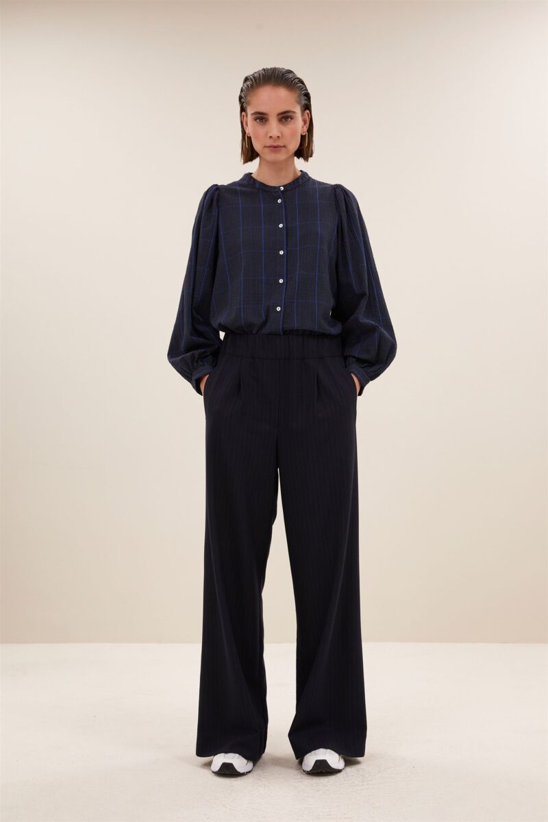 By-Bar Rikki check blouse