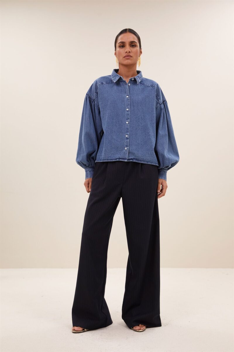 By-Bar Sarah short denim blous