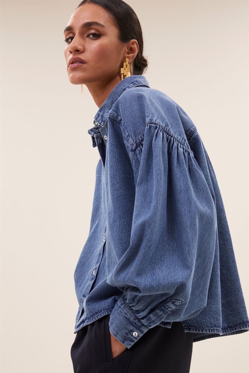 By-Bar Sarah short denim blous