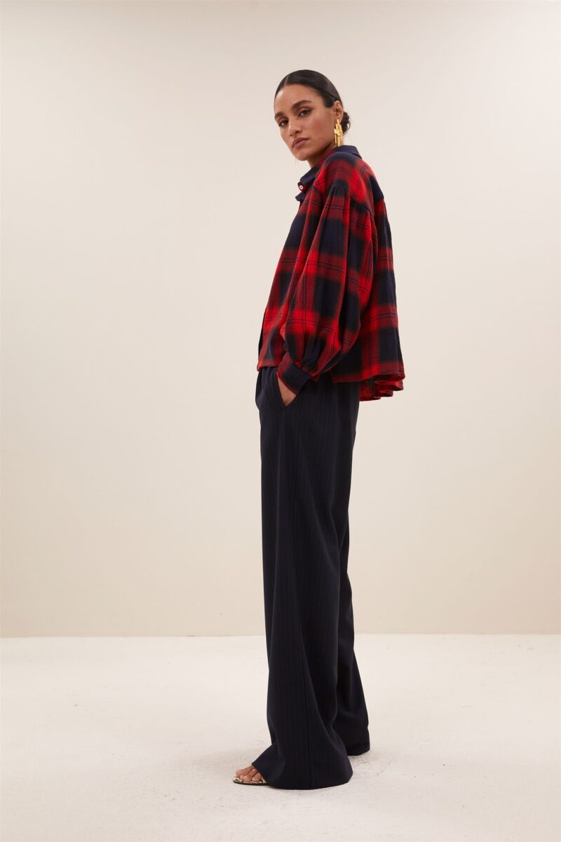 By-Bar Sarah short red check