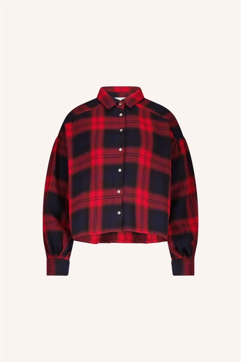 By-Bar Sarah short red check