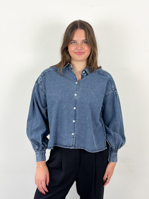 By-Bar Sarah short denim blous