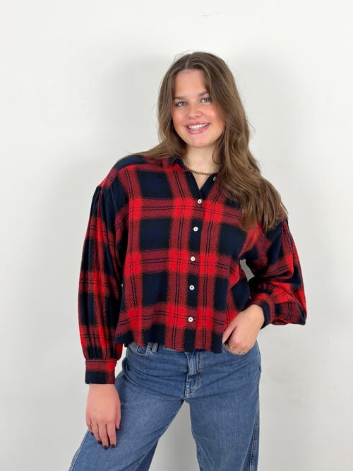 By-Bar Sarah short red check