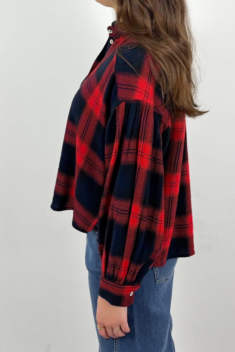By-Bar Sarah short red check