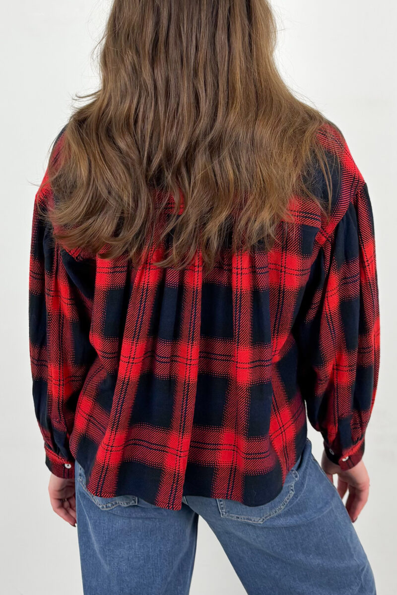 By-Bar Sarah short red check
