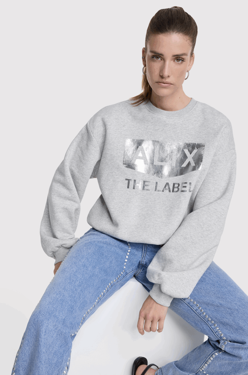 Alix Foil logo sweater