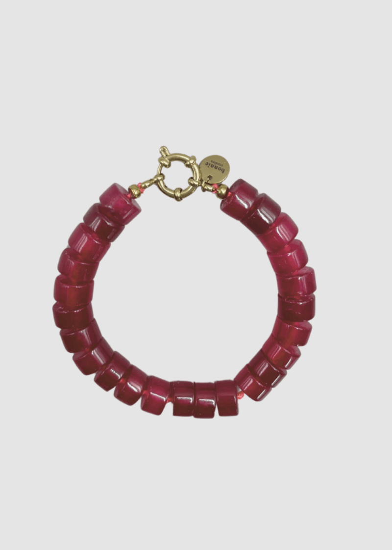 Bonnie Phil burgundy bracelet