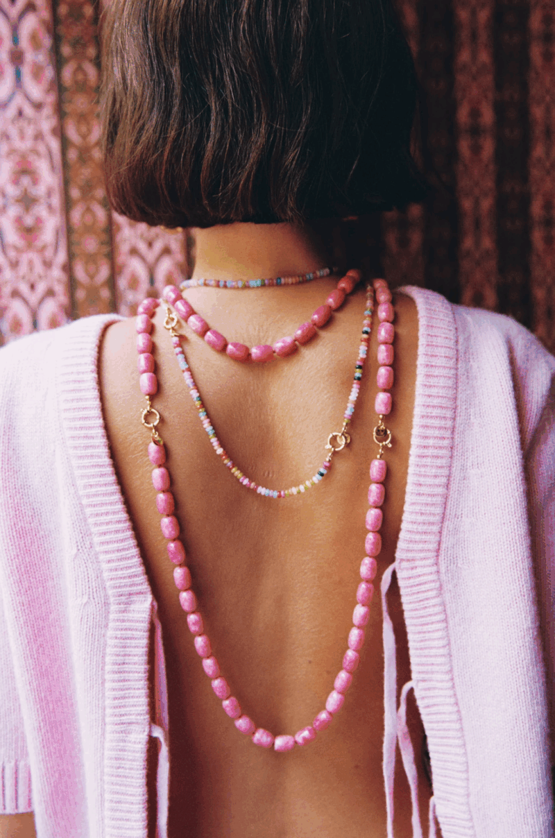 Bonnie William pink necklace