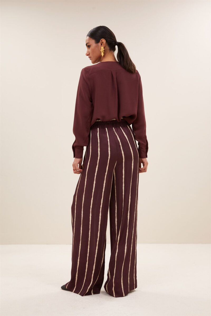 By-Bar Noi satin stripe blouse