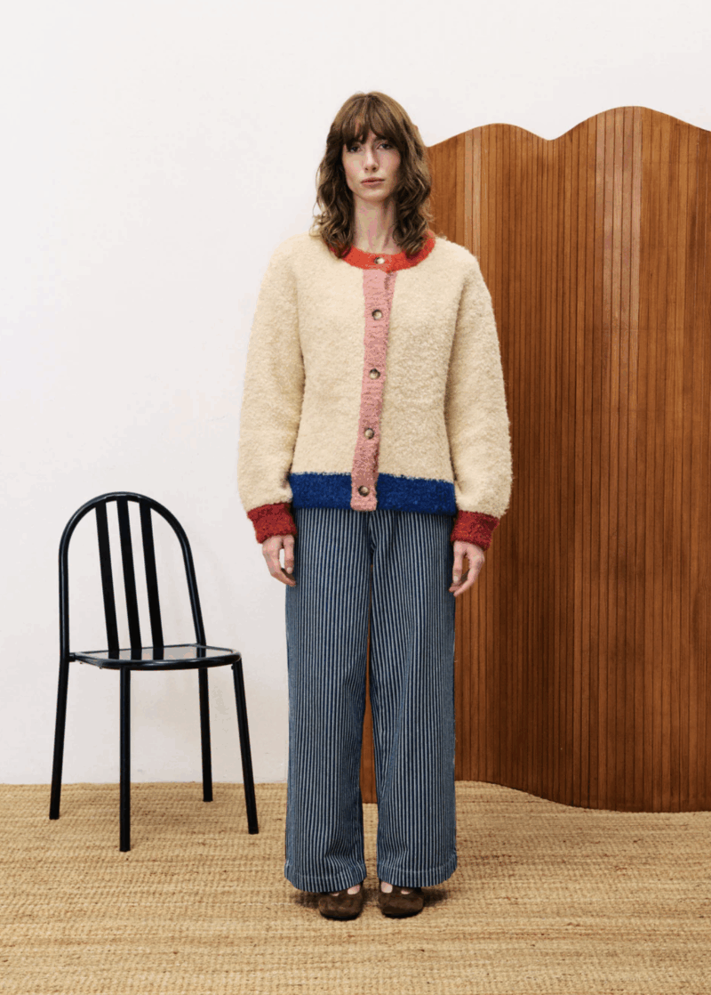 Frnch Cyclamen cardigan