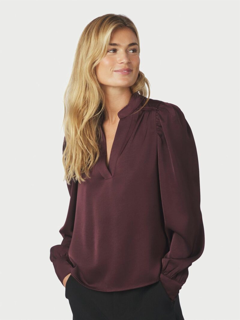 Neo Noir Rosslyn sateen blouse