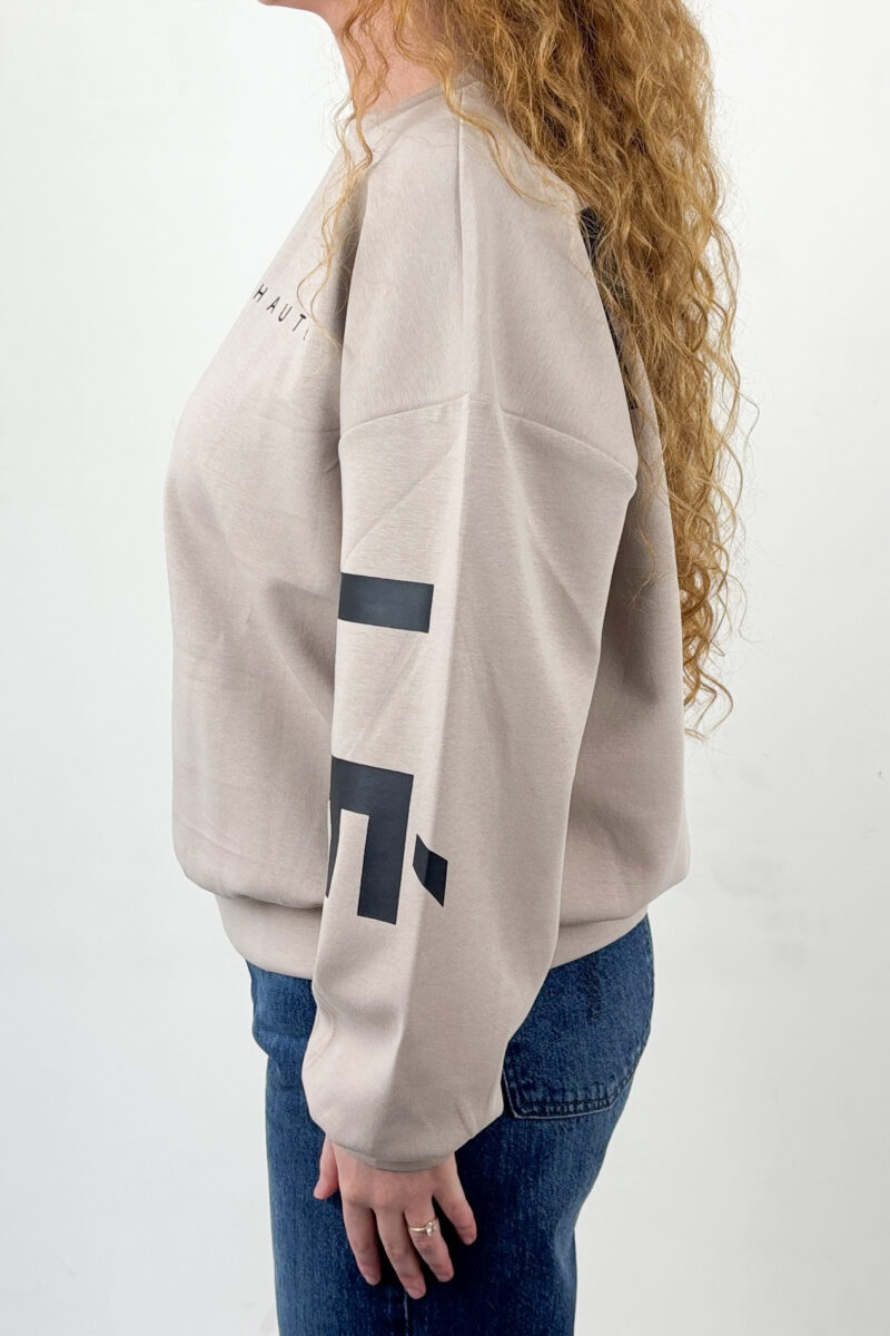 Haute Maxi split logo sweat
