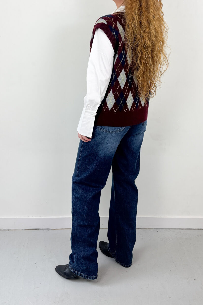 Co Couture Row check vest