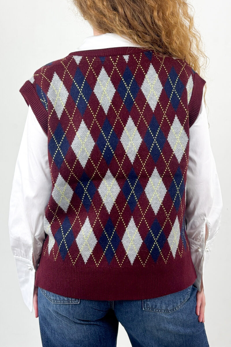 Co Couture Row check vest