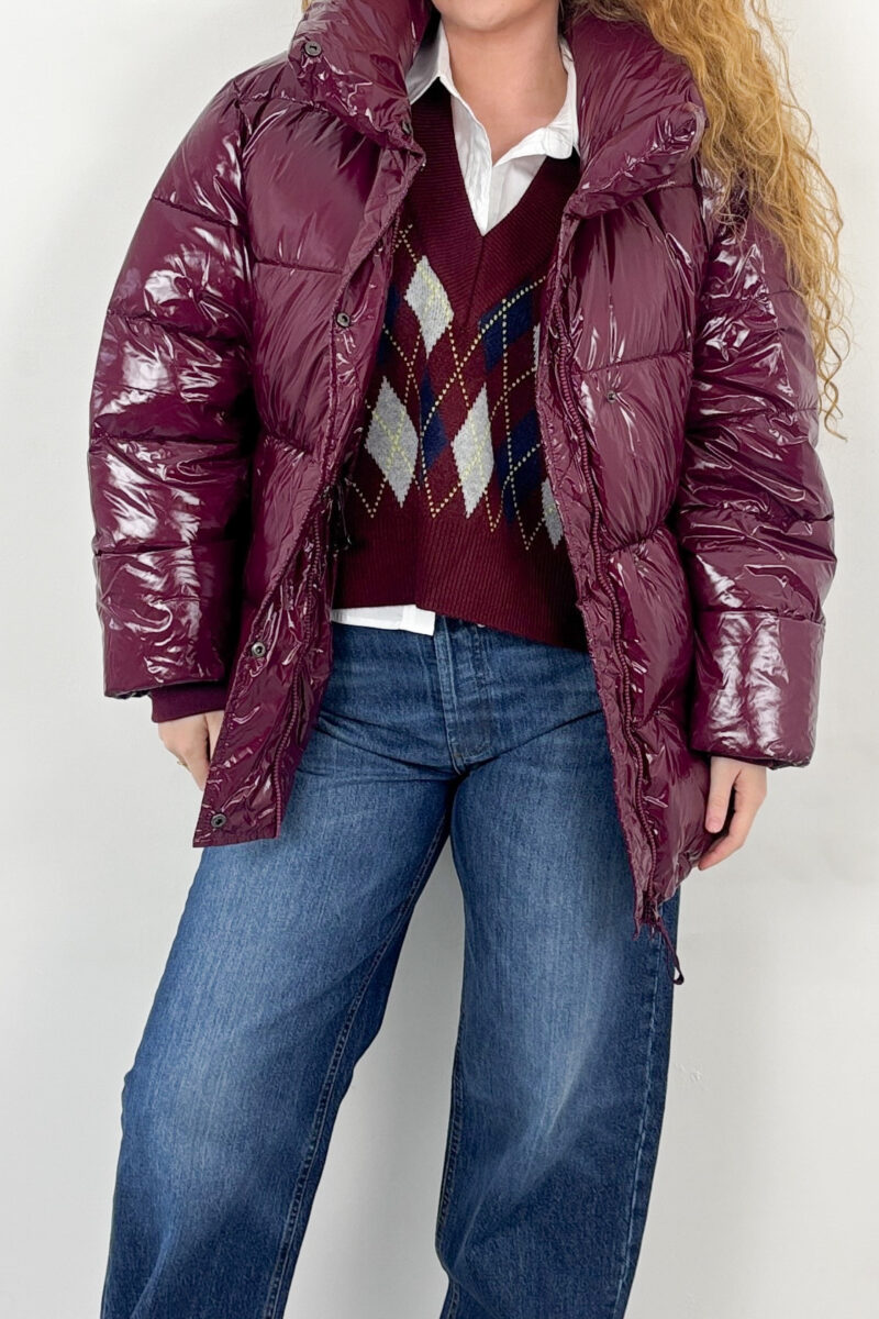 Co Couture Glossy puffer jack