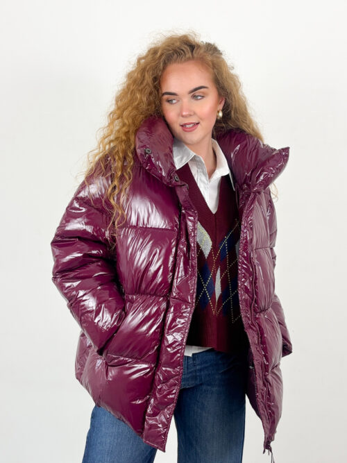 Co Couture Glossy puffer jack