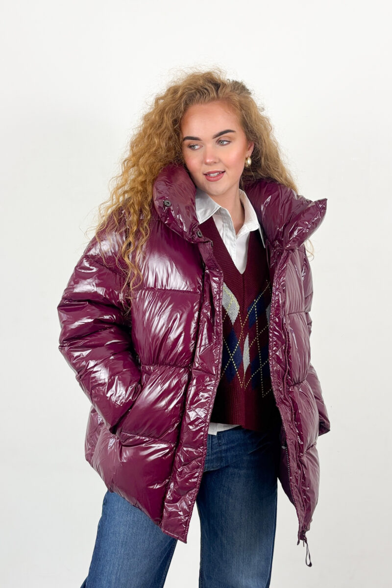 Co Couture Glossy puffer jack