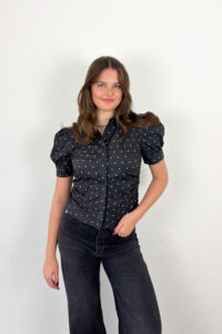 Neo Noir Frannie dot shirt