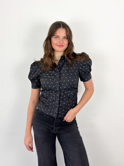 Neo Noir Frannie dot shirt