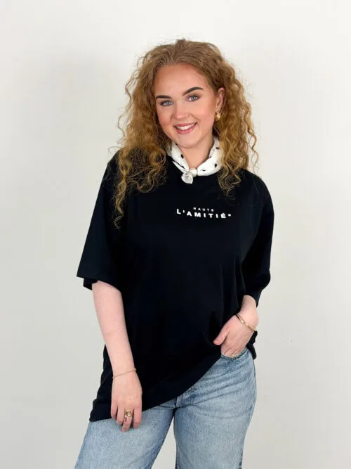 Haute Crew rub print tee