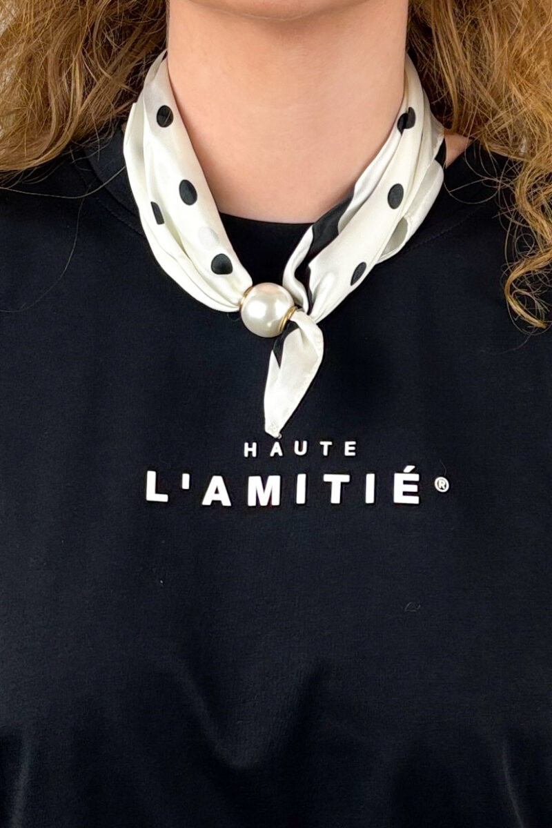 Co Couture Pearl scarf