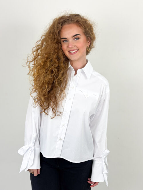 Haute Pure cuff tie shirt