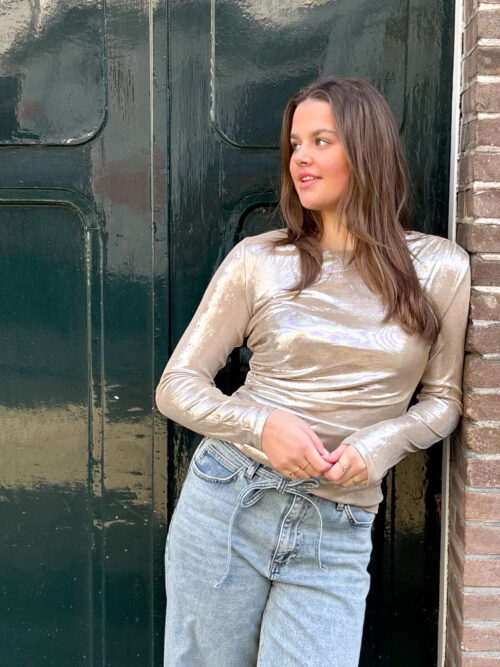 Co Couture Margot drape blouse