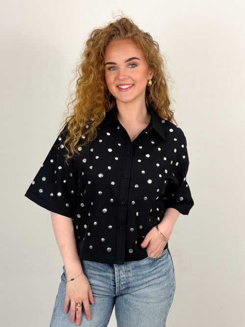 Peppercorn Laila studs shirt