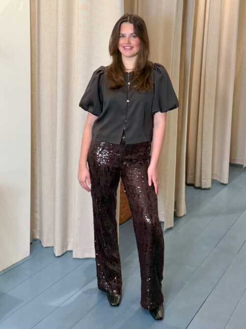 Neo Noir Aisa satin blouse