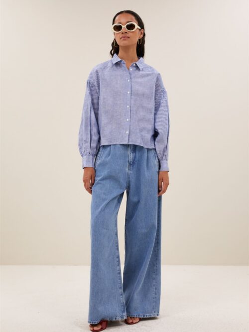 By-Bar Sarah short linen blous