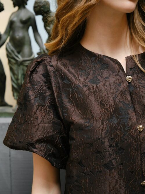 Neo Noir Aisa brocade top Neo Noir Aisa brocade top
