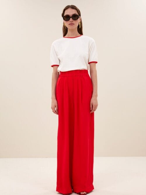 By-Bar Benji satin stripe pant