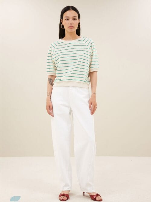 By-Bar Neva slub stripe top