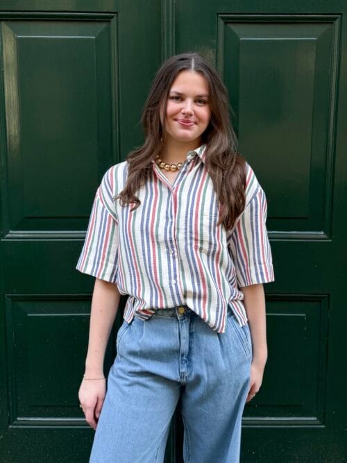 By-Bar Pilar multi stripe top