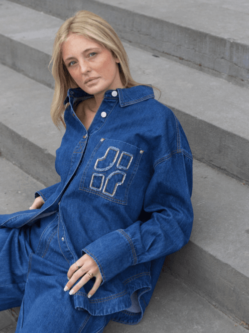 JIJI Leo denim blouse