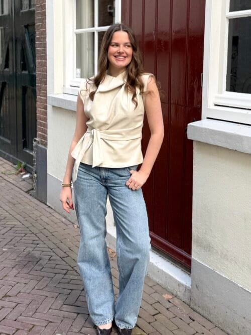 Co Couture Gitt pleat top