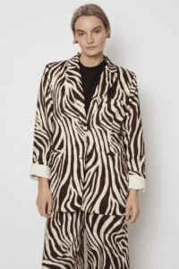 RE/BORN Astro zebra blazer