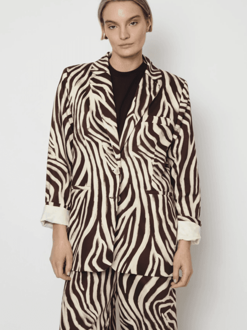 RE/BORN Astro zebra blazer