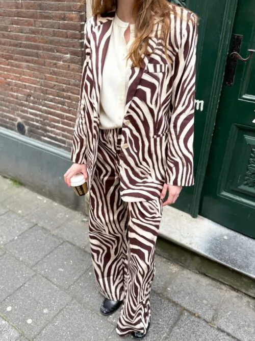 RE/BORN Astro zebra blazer