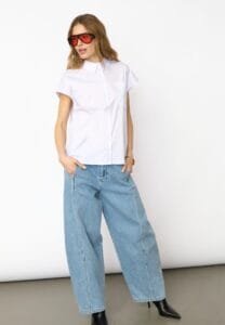 Co Couture Elara slit shirt