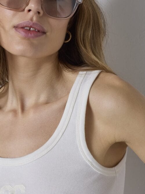 Co Couture Granny rib tank top