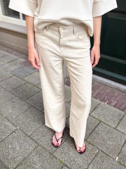 Lois Culotte pant lino natural