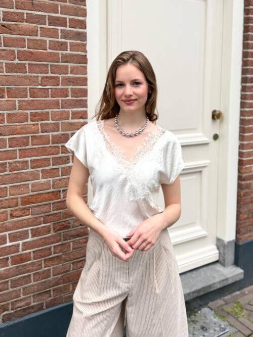 Co Couture Idun lace blouse