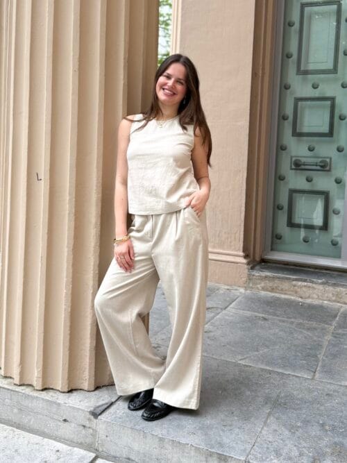 Modstrom Gale linen wide pants