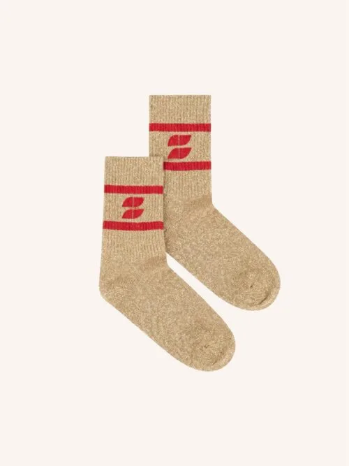 By-Bar Logo glitt oyster socks