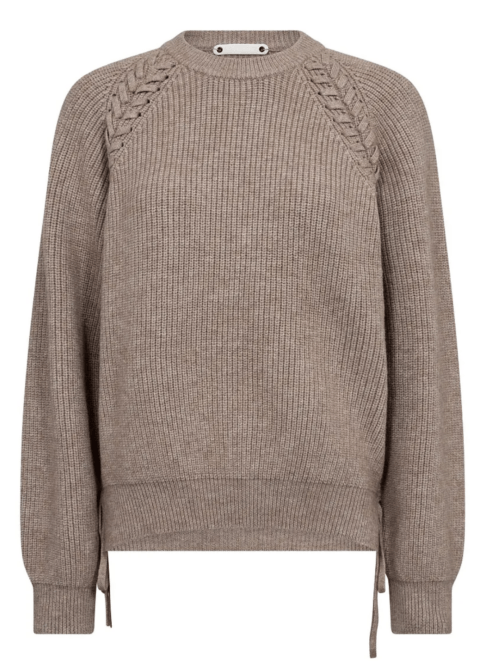 Co couture Row braid knit