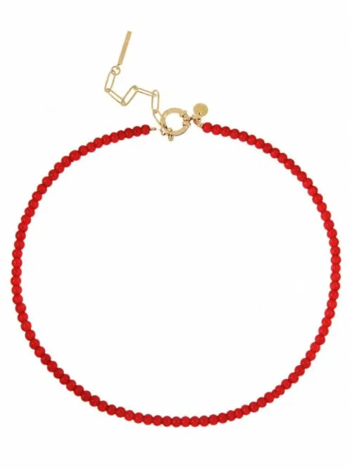Ellen Beekmans ketting rood