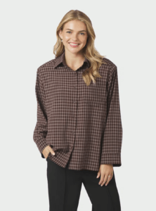 Neo Noir Anella check blouse